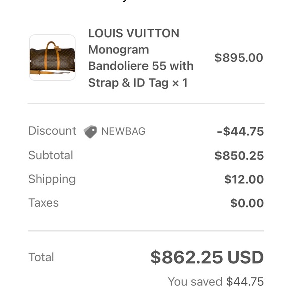 Pre loved ❤️LOUIS VUITTON Monogram Bandoliere 55 - Picture 7 of 9